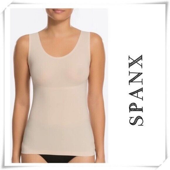 Spanx Trust Your Thinstincts Tank Soft Nude 3X Compression Slimming‎ Seamless - Picture 1 of 7